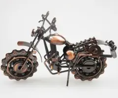 アンティーク調 ブリキ ミニチュア メタル バイク
