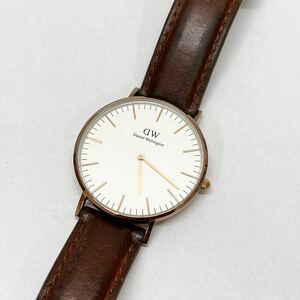 1479★① Daniel Wellington Classic B36R8 ダニエルウェリントン クォーツ 腕時計 2針 ウォッチ ホワイト ピンクゴールド メンズ