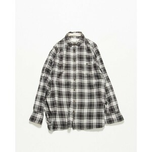 rag&bone ラグアンドボーン チェックシャツ 長袖 グレー/ホワイト 白灰 XS w0039-01-018