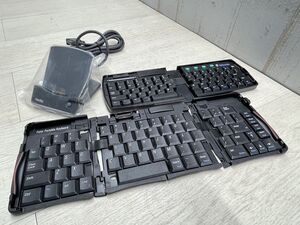 1円 Palm ポータブルキーボード 3C10439 四つ折り Wing Bord m500/m505 Palm Pilot クレードル 3点 まとめて 未チェック 現状販売 即日発送