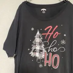 HOLIDAY TIME プリントTシャツ　海外輸入古着　アート　クリスマス