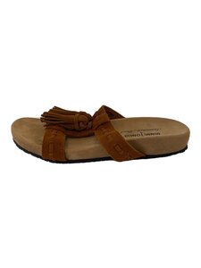 MINNETONKA◆スウェードレザーフリンジタッセルサンダル/US8/BRW/799880