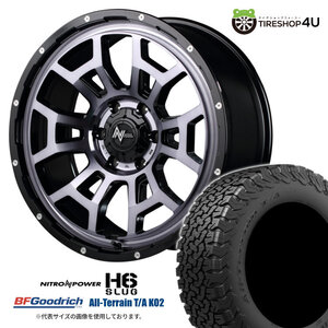 4本セット ナイトロパワーH6スラッグ 20x8.5J 6/139.7 +20 BKC BFグッドリッチ オールテレーン T/A KO2 275/55R20 BL FJクルーザー