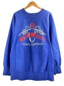 Champion◆スウェット/XL/80s/コットン/BLU/USA製/REVERSEWEAVE