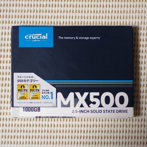 crucial 1TB SSD MX500 (SATA / 2.5インチ) 動作確認済み