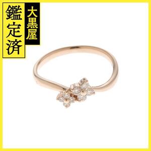 JEWELRY　ノンブランドジュエリー　貴金属・宝石　リング　K18ピンクゴールド　ダイヤモンド0.19ct　2.2g　11号【205】