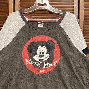 1スタ 再落無し AWHC グレー キャラ Tシャツ 長袖 ロンT ミッキー ディズニー アニメ 90s 00s ビンテージ 古着 卸 仕入れ