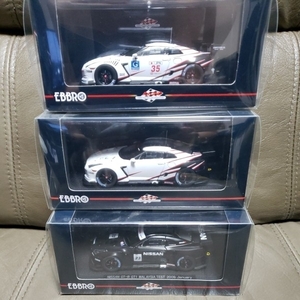 エブロ 1/43 NISSAN GT-R GT1 2009 ３台セット 新品未開封 クリアケース入り