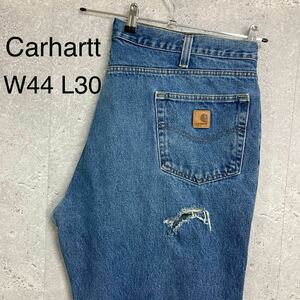 カーハート　ビックサイズデニムパンツ　ジーンズ　古着 メキシコ製　W44 L30 Relaxed fit