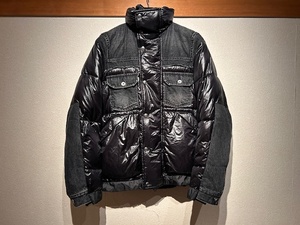 ♪送料無料★sacai★名作★デニム ドッキング ダウン ブルゾン★Denim x Padded Blouson Jacket★再構築★2020AW★02413M★黒×黒★1(S)♪