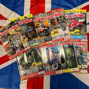 スクータリングマガジンUk ．2018 1〜7月号、11、12月号　9冊セット.イギリス．スクーター