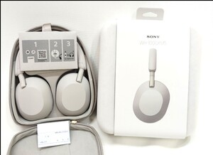 ☆SONY ソニー WH-1000XM5 ワイヤレス ノイズキャンセリング ステレオ ヘッドセット プラチナシルバー ヘッドフォン ケース・箱付