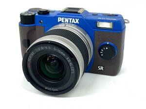 9T1★シャッターOK★【外観良品】 PENTAX/ペンタックス Q10 SR ミラーレス一眼 デジタルカメラ ブルー mirrorless camera