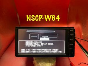 即決★TOYOTA/トヨタ 純正 メモリーナビ NSCP-W64 地図データカード無し