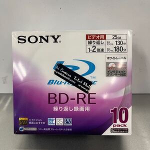 SONY 日本製 ビデオ用BD-RE 書換型 片面1層25GB 2倍速 プリンタブル 10枚P 10BNE1VBPS2