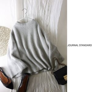 超美品☆ジャーナルスタンダード JOURNAL STANDARD☆フォックスアンゴラボートネックプルオーバー フリーサイズ☆N-H 7042