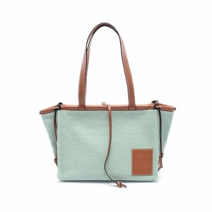 ロエベ CUSHION TOTE SMALL クッショントート スモール ブランドオフ LOEWE キャンバス トートバッグ キャンバス/レザー 中古 レディース