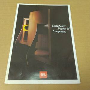 ○24060537　当時物　JBL　スピーカーシステム　Loudspeaker Systems ＆Components　1971年1月10日　カタログ　パンフレット　ビンテージ