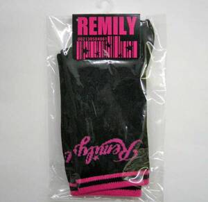 未使用品９４％OFF】REMILY 　クルーソックス：クロ 　13～15㎝