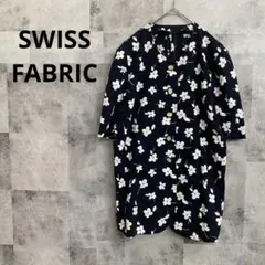 SWISSFABRIC 昭和レトロブラウス 花柄 フェミニン 日本籍 綿100%