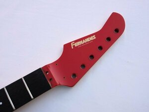 FERNANDES　フェルナンデス　FRネック　リバースヘッド　裏止めナット仕様の初期型　赤　程度上　88年製FERNANDES FR-65