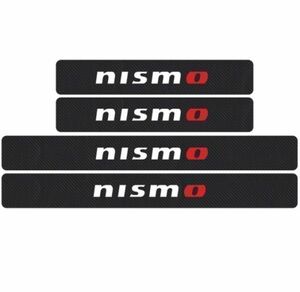 S124 在庫処分【NISMO】 ニスモ ドア フット プロテクター カーボン ステッカー スカッフ プレート 180SX フーガ プレジデント ティーダ(1)