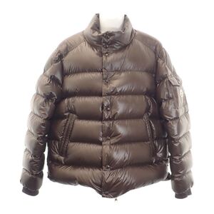 【MONCLER】MONCLER LULE ショートダウンジャケット I20911A00003_595ZJ ダウンジャケット ナイロン ブラウン シルバー金具 5 メンズ【