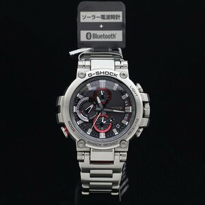 １円～ 超美品 CASIO カシオ G-SHOCK MT-G MTG-B1000D-1AJF SS メンズ 電波ソーラー Bluetooth 箱保取タグ 定価12.1万 現行モデル