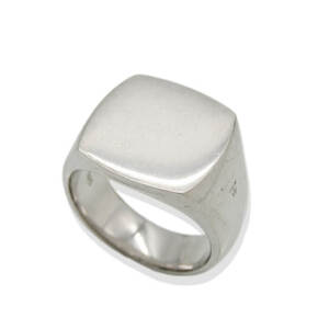 TOMWOOD トムウッド リング Cushion Satin Ring #58 クッション サテン スクエア SV925 ロジウムメッキ ユニセックス 17.5号 28008913