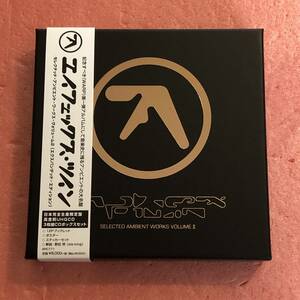 3CD 国内盤 ポスター ステッカー 帯付 エイフェックス ツイン セレクテッド アンビエント ワークス ヴォリューム2 Aphex Twin Selected