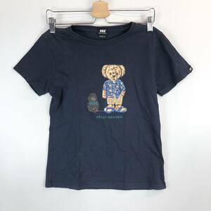 ヘリーハンセン HELLY HANSEN 半袖Tシャツ ダークネイビー レディースMサイズ HWV66312 熊柄