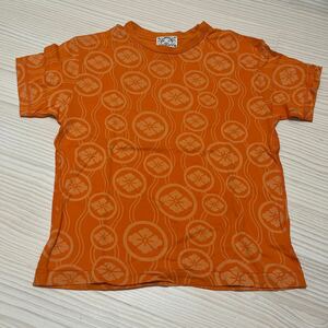 EVISU エヴィス　家紋　Tシャツ オレンジ　サイズ38