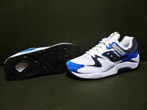 【　送料無料・新品・未使用　】　定価12960円！！ SAUCONY サッカニー GRID 9000 グリッド　9000 BLUE/WHITE 26.5cm