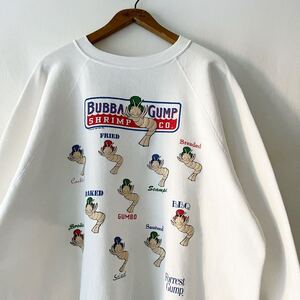 90s Forrest Gump BUBBA GUMP SHRIMP Co. スウェット 2X USA製 ビンテージ 90年代 フォレストガンプ ババガンプ オリジナル ヴィンテージ