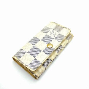 LOUISVUITTON　４連　 キーケース　 ルイヴィトン　 ダミエアズール　メモA１０