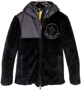 21万8900円　21AW モンクレール　リバーシブル　ボア ダウン ジャケット　ブラック 国内正規品　MONCLER　#A3