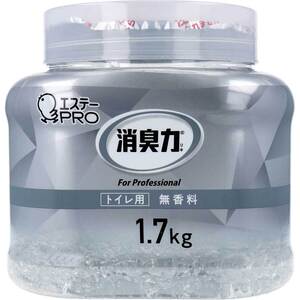 【まとめ買う】消臭力 業務用 クラッシュゲルタイプ トイレ用 本体 無香料 1.7kg×40個セット