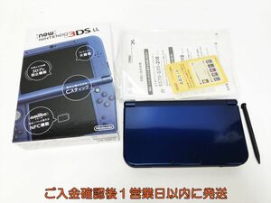 【1円】Newニンテンドー3DSLL 本体 セット メタリックブルー RED-001 初期化/動作確認済 3DS LL L07-391yk/F3