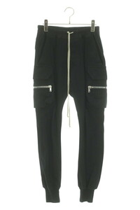 リックオウエンス Rick Owens 21SS RU21S6396-BA MASTODON CARGO PANTS サイズ:46 マストドンカーゴスウェットロングパンツ 中古 SS13