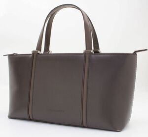 良品★バーバリー★BURBERRY レザートート ノバチェック ブラウン★約W30×H17×D11㎝