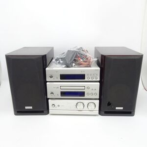 tyom 6791-1 110 通電OK ONKYO オンキョー システムコンポ & スピーカー ペアセット T-433 A-933 C-733(トレー開閉OK) D-302E