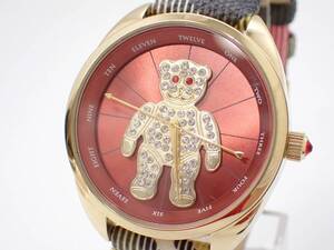 1円～☆Vivienne Westwood ヴィヴィアンウエストウッド QZ メンズ腕時計 クレイジーベア VV103RDBR ガスライター セット/TF55711893-5250 