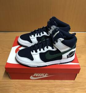 【送料無料】28.0cm 国内正規品 NIKE DUNK HI PRM EMB College Navy ナイキ ダンク カレッジネイビー グリーン US10 SB