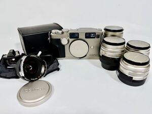 【美品】【シャッター確認済み】 CONTAX コンタックス G2 Carl Zeiss レンズ複数セット 付属品 フィルムカメラ 