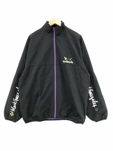 Mark Gonzales マーク・ゴンザレス 袖プリント スタンドカラー ジャケット sizeM/黒 ◇■ ☆ djc0 メンズ