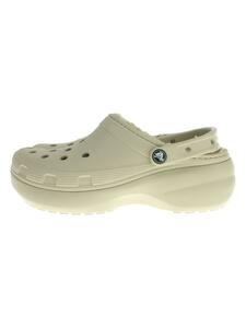 crocs◆Classic Platform Lined Clog W/サンダル/25cm/BEG/207938-2Y2