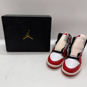 06w7595★1円~NIKE ナイキ JORDAN 1 RETRO HIGH OG SP DV1749 601 21.5cm RED BLAK キッズ スニーカー【中古品】