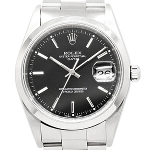 ロレックス ROLEX オイスター パーペチュアル デイト 15200 ブラック文字盤 P番 SS メンズ腕時計 自動巻き 34mm