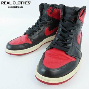 【観賞用】NIKE/ナイキ AIR JORDAN 1 DMP RETRO HI Bulls/エアジョーダン1 レトロハイ ブルズ 332550-061 27 /080