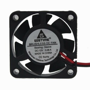 冷却用DCファン 40 × 40 × 10mm 12V 2個セット